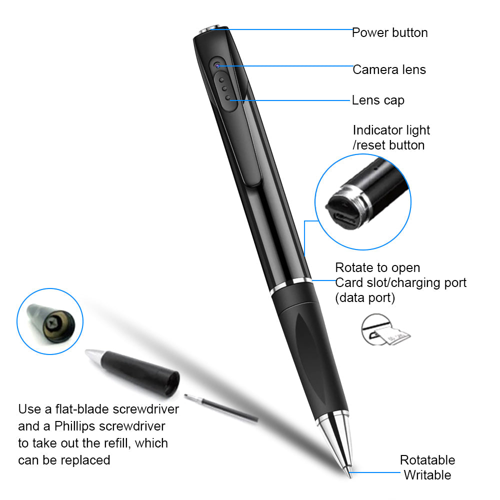 A57 Wifi One Button Quick Recording Wireless Mini Camera Pen