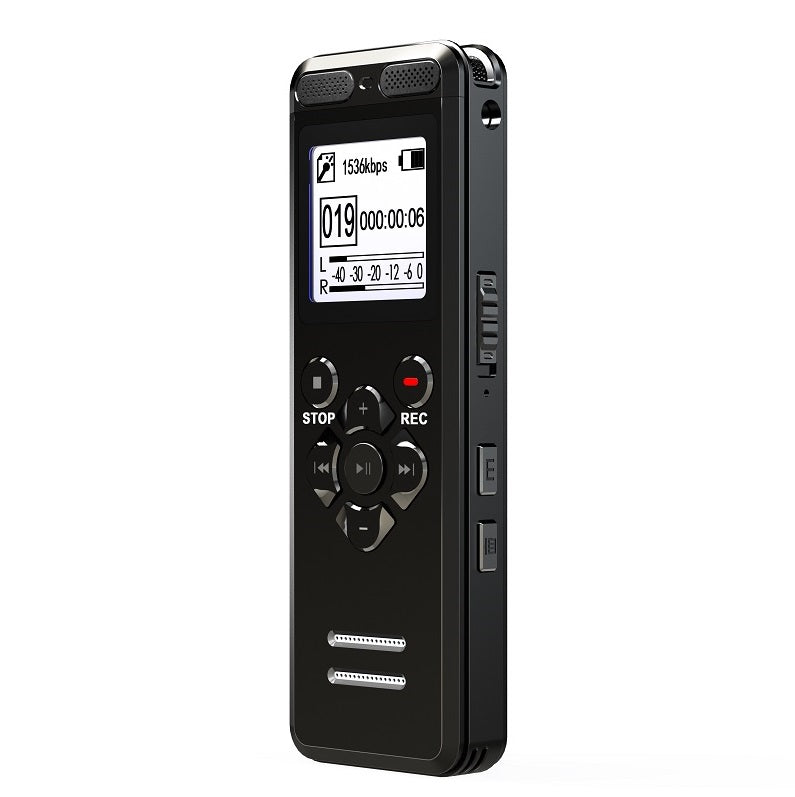 QZT V36 Digital Voice Recorder Handhold Voice Active Recorder with Playback for Lectures Meetings