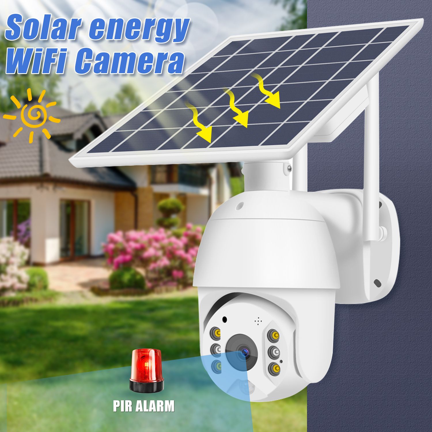 Bulk Price T16 Waterproof 1080P Video Recorder Alarm Smart Dual Light PTZ solar ip camera wifi