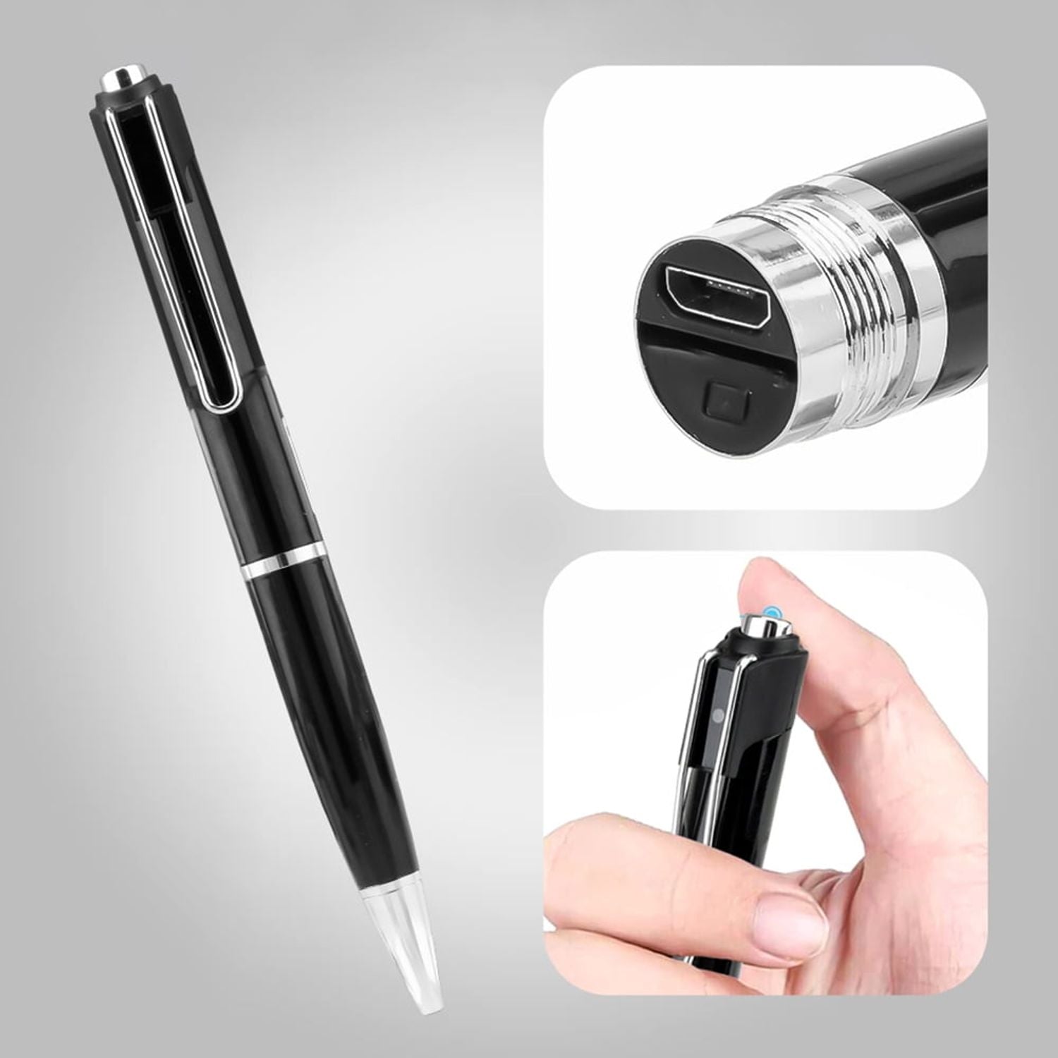 W9 1080p Hd Mini Camera Pen Portable DVR Professional Digital Voice Video Recorder Pen for Conference Meetings