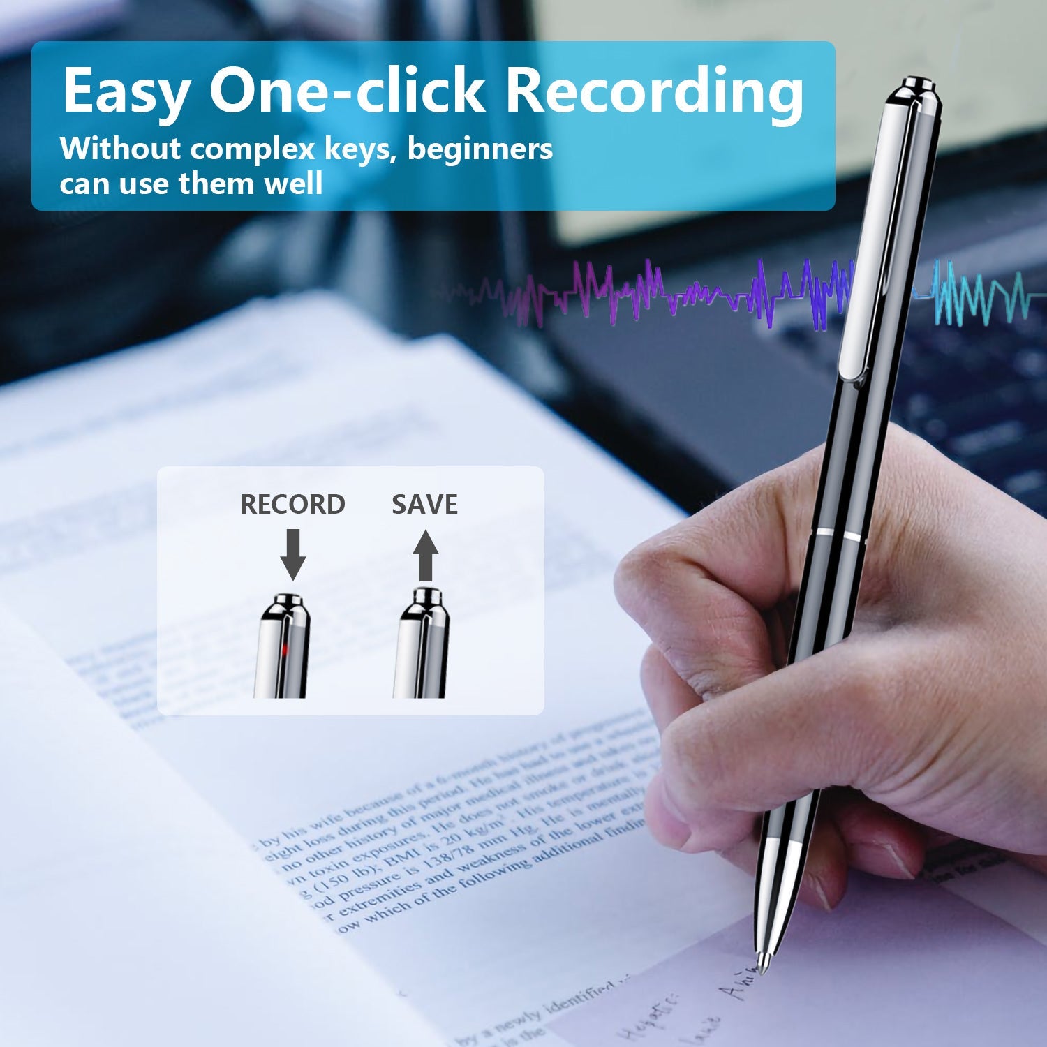 V10 Pen Audio Recording Device Audio Recorder Portable Rechargeable Upgraded Compact Recorders